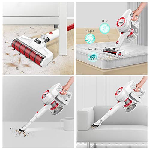 JIMMY Cordless Vacuum, Stick Vacuum Cleaner, 125 AW/20 Kpa Suction