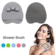 Pure Silicone Food-grade Body Brush Shower Cleansing Scrubber Gentle Exfoliating Glove Soft Bristles,Fit for All Kinds of