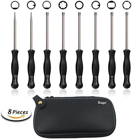 8 Pcs Carburetor Adjustment Tool - for 2 Cycle Small Engine/Lawn Mower Parts Included Pac Man/Small Head Pac Man/Single D/Small Head Single D/Double D/ Hexagon/7 Teeth Splined/21 Teeth Splined by Xage