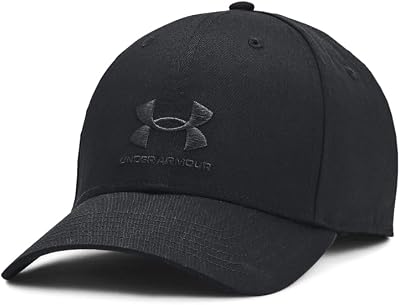 Uomo Berretto da Baseball Regolabile con Chiusura di Marca, Black/Black, One Size