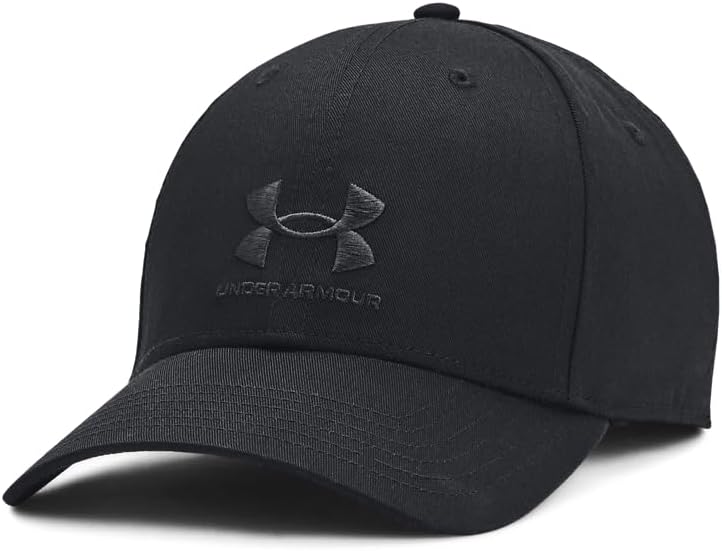 Uomo Berretto da Baseball Regolabile con Chiusura di Marca, Black/Black, One Size