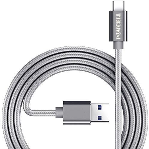 Full Speed Charger Cord for Google Pixel / Pixel 2 /Pixel XL/ Pixel 2 XL/ Nexus 6P/ OnePlus 5/ 5T/ BlackBerry Keyone Motion Nylon Braided USB Type C Fast Data Sync Charging cord (Gray 3 Feet)