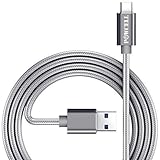 Pack of 2 POWCELL Extra Long 10 FEET Charger Cord for Sony Xperia 10 Plus XZ3 XZ2 XZ Premium X Compact XZs L3 XA1 XA2 Ultra Nylon Braided USB Data SYNC Charging Cable Cord (2 Pack 10 FT)