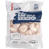 Weis Fresh from the Dock, Large Gulf Shrimp 50/70 Count Peeled And Deveined, Wild Caught, Raw, 16 Ounce
