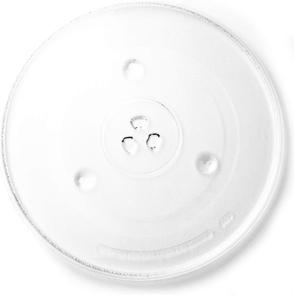 HapWay 12.5" Microwave Glass Plate Replacement, Microwave Glass Turntable Tray Replaces，Compatible with G.E.WB39X10002, GE WB39X10003