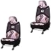 LA Auto Gear Mossy Oak Infinity Pink Camo Print Car Truck SUV Universal-Fit Seat Airbag Compatible Low Back Bucket Seat Covers with Head Rest Covers - Pair