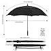 SHINE HAI Golf Umbrella 62 Inch Oversize, Automatic Open Double Canopy Vented Windproof Waterproof Sun Protection Stick Umbrellas, Black