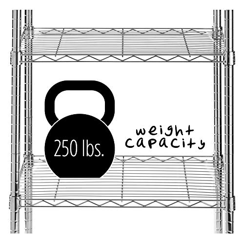 HoneyCanDo SHF01054 5tier chrome shelving unit, 250 lbs Pricepulse