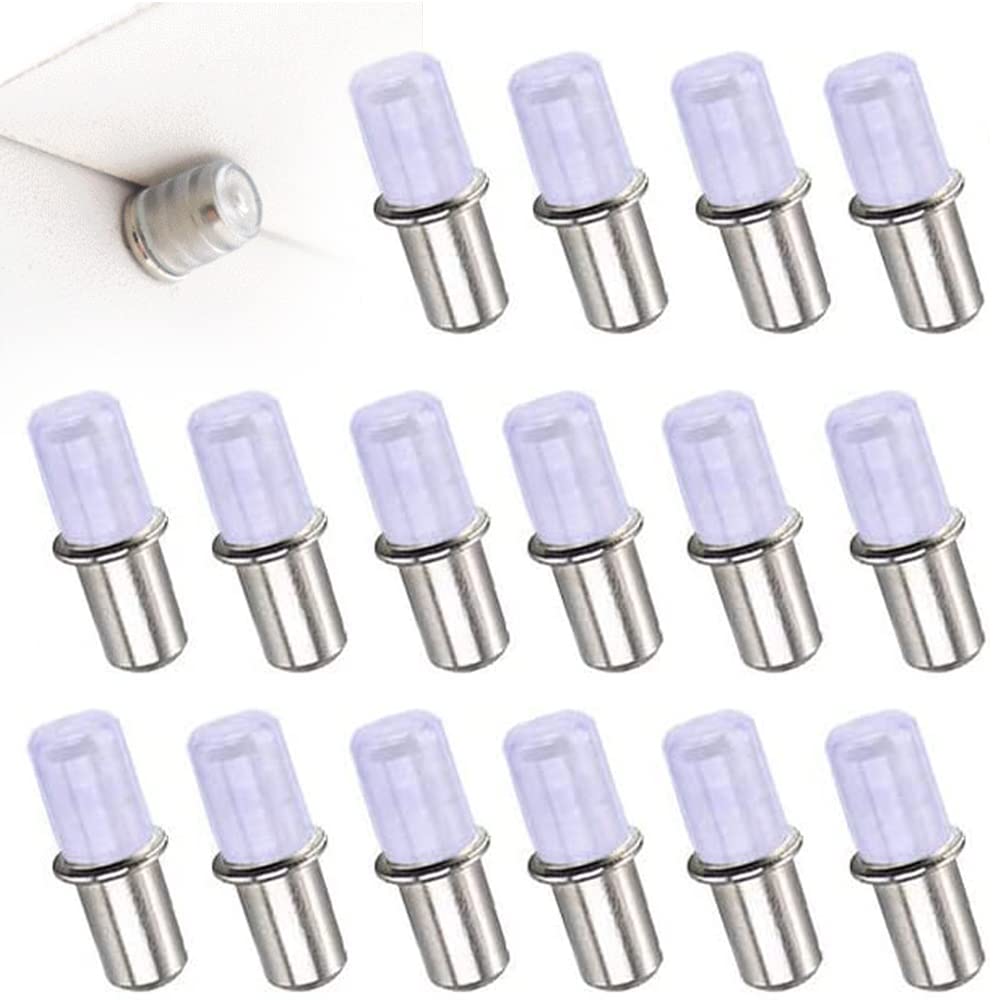 50PCS Shelf Support Pegs, Glass Shelf Supports 5mm, Metal Shelf Pins with Rubber Sleeve, Kitchen Cupboard Shelf Supports, Cupboard Shelf pegs for Wooden and Glass Shelves