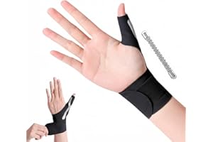 Slim Design Thumb Wrist Brace, 1 Pair Adjustable Thumb Support for Relieve Tenosynovitis & Carpal Tunnel Syndrome, Suitable f