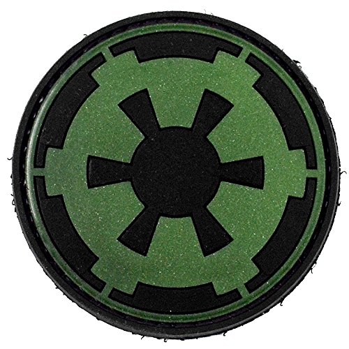 LIVABIT PVC Rubber 3D Morale Patch MP-42 Tactical Airsoft Paintball Star Wars Republic Symbol Logo Glow In The Dark - Thumbnail 3