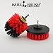 Outdoor Cleaning Supplies - Stiff Bristle Scrubber Kit for Home Use - Concrete, and Brick Scrubbing Tools - Headstone Restoration Brush Kit - Outdoor Grout and Siding Cleaning Brushes - Stiff Brushes