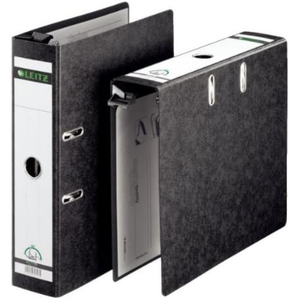 Leitz Lever Arch Suspension File, Foolscap, Holds Up to 600 Sheets, Pack of 5, Black, 65210095