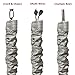 RDI Cord & Chain Cover 4 feet Silk Type Fabric, Chandelier Pendant Lighting Chain & Cable Management, Touch Fastener, Gray - 1 Pack