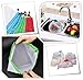 Reusable Produce Bags, 15PCS -12 Washable Mesh Bag, 2 Mini Bag, 1 Metal Straw, Toy Fruit Vegetable Produce Bags with Drawstrings for Home Shopping Grocery - 3 Various Sizes
