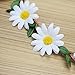 ReFaXi® Hippie Women Bohemian Floral White Daisy Flower Elastic Headband Headpieces for Festival Party