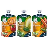 Gerber Organic 2nd Food Pouches, Fruit and Veggie Variety Pack 2, 3.5 Ounce, 18 count