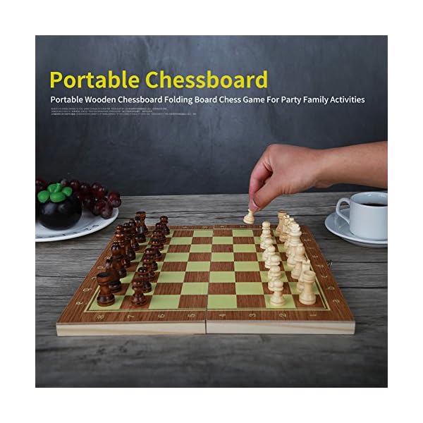 Chessebook Magnetisch schaakspel 36 x 36 cm - Opvouwbaar schaakbord - Reisschaakspel - Schaakbordset - Chess Board Set