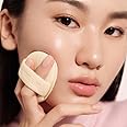 THE TOOL LAB Long-Lasting Cover Puff (Oval) - Korean Olive Young Makeup Puff Sponge for Liquid Foundation Cushion Shading Blusher, 5 Layer Memory Foam for Extra Coverage - 2.9 inch