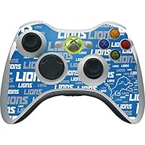 NFL Detroit Lions Xbox 360 Wireless Controller Skin - Detroit Lions - Blast Alternate