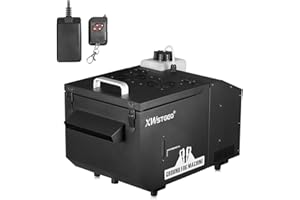 Low Lie Fog Machine, 1200W Water Based Fog Machine with Wireless Remote Control, DMX 512, Manual Control, Ideal for Wedding, 