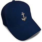 Custom Baseball Caps for Men & Women Embroidered Anchor A Embroidery Ladies & Men Baseball Hats Acrylic