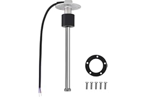 Geloo 240-33ohms 8" Fuel Sending Unit Marine Fuel Tank Sending Unit Fuel Gas Tank Sender Boat Fuel Level Sensor Fuel Water Level Sensor (200mm) for Car Truck Boat 240ohm Fuel Gauge Water Lever Gauge