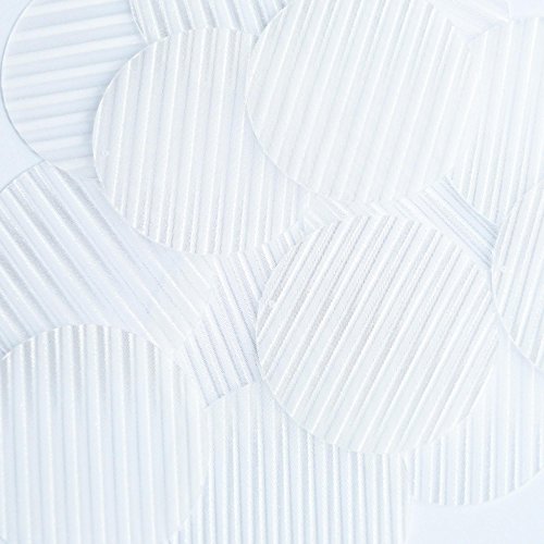 Sequin Round 2 inch Crystal Venetian Illusion. Loose Paillettes. Made in USA. Large for display, accents, applique, arts, crafts, and embellishment.