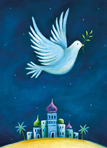 Pack of 8 Christmas Cards (MG-MABX816) Dove of Peace - Macmillan Cancer Support