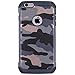 iPhone 6 Case, iPhone 6S Case, MAXCURY Premium Heavy Duty Dual Layer Military Army Camo Design Defender Camouflage Painting Pattern Shockproof Rugged Impact Super Protective Case - Blue