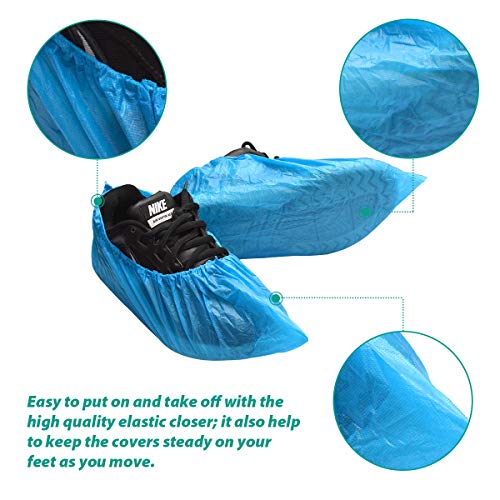 50 PCS Shoe Covers Disposable non Slip Shoe Covers for Indoors Travel Outdoor Waterproof Shoe Covers for Rain - Thumbnail 2