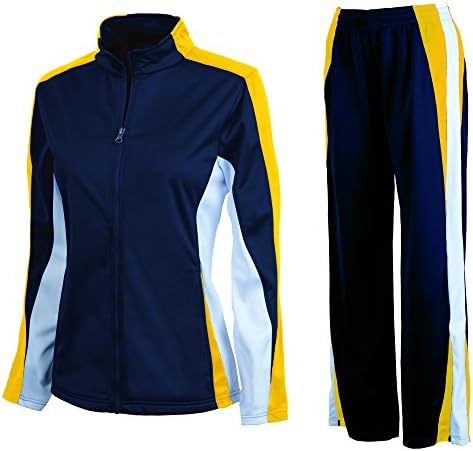 Charles River Women's Energy Jacket and Pant Set - Many Colors (Small, Navy/Gold/White)