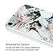 Case Compatible with iPod 6, iPod Touch 6th Generation Case, YOKIRIN Clear Slim Hybrid Scratch Resistant Anti-Slip Flexible Hard PC Transparent Back Corner Shock Absorption Cover 3D Diamond Dust Plug