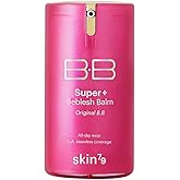 SKIN79 Super Plus Beblesh Balm Pink BB 40g All Day Lasting BB Cream - Made In Korea US exclusive Version K Beauty Flawless Radiant Base Foundation Makeup Blemish Cover Tinted Moisturizer Pink 21 color
