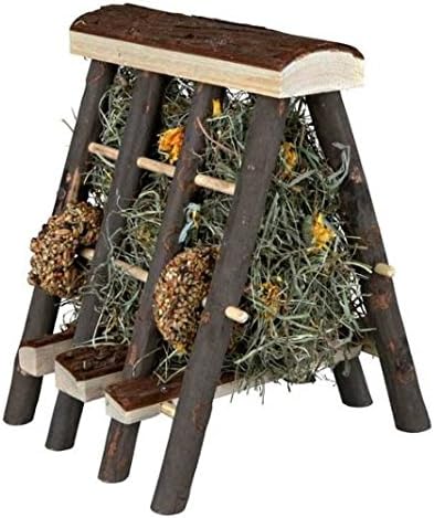 Small Pet Hay Manger - Provides Hours Of Gnawing Pleasure For Your Pet - All Natural Products