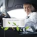 mooncity Car Air Purifier, Auto Vent Clip Air Freshener Ionizer Pet Odor Eliminator- Removes Dust, Pollen, Cigarette Smoke,