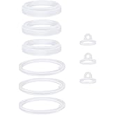 BOLOUY Cup Ring Set of 3/4pcs Water Bottle Silicone Sealing Gasket Replacement for 64oz Insulated Stainless Steel Cup Lid