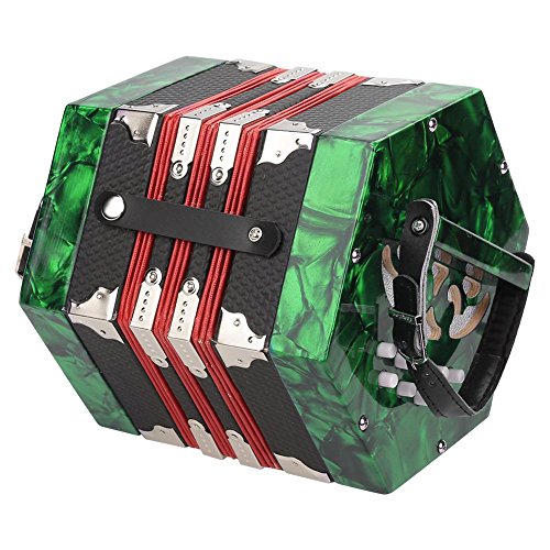 image for Nannday Button Concertina, Professional 20 Buttons Accordion Concertin