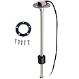 AODITECK 240-33 ohms 4"(100mm) Boat Fuel Tank Sending Unit Fuel Sending Unit Marine Truck Car Water Level Sensor Gas Gauge Sender