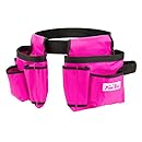 The Original Pink Box PB2BELT Tool Belt, 10-Pocket, Pink