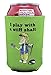 Giggle Golf I Play with A Stiff Shaft Waffle Golf Towel, Poker Chip, and Can Cooler | Funny Golf Towel