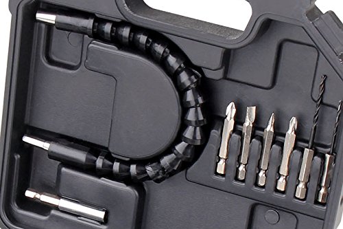 Apollo Tools DT4944P 3.6 volt Lithium-Ion Rechargeable Screwdriver with 45 pc Accessory Set Pink