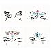 Maxdot 8 Sheets Rhinestone Face Gems Sticker Face Jewels for Face Decorations (Pattern Set 2)