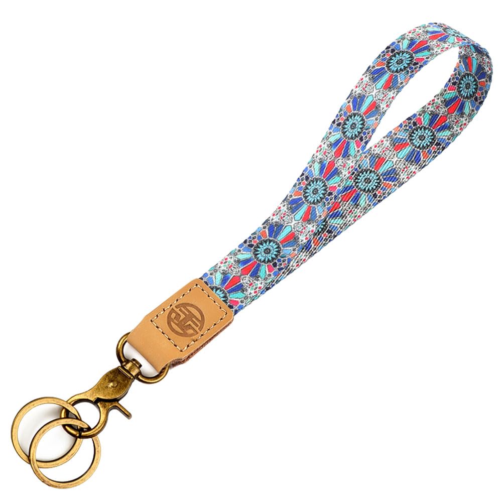 glodentai Cute Wrist Lanyard for Keys, Keychain, Wallet, Id Holder, Cell Phone, Wristlet Lanyard Key Chain Holder (diamond)