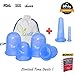 Kestie Anticellulite Vacuum Suction Cups – High Grade Hypoallergenic Silicone for Safe Cellulite Removal – Superior Suction Treats Stretch Marks & Acne – Bonus 6 Pack for All Body Massage with e-Book