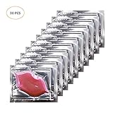 Rotus 30 Pack Pink Collagen Crystal Lip Care Gel Masks, Mouth & Lips Age Defying Masques - Concentrated Lip Mask Treatment with Collagen & Glycerin to Hydrate and Plump Your Lips (Pink)