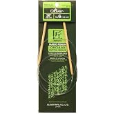 Clover Takumi Bamboo Circular 36-Inch Knitting Needles, Size 6