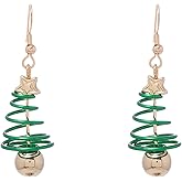 GBAHFY Christmas Drop Dangle Earrings Christmas Earring Jewelry Gifts Small Cute Christmas tree Earring Jewelry for Women Girls
