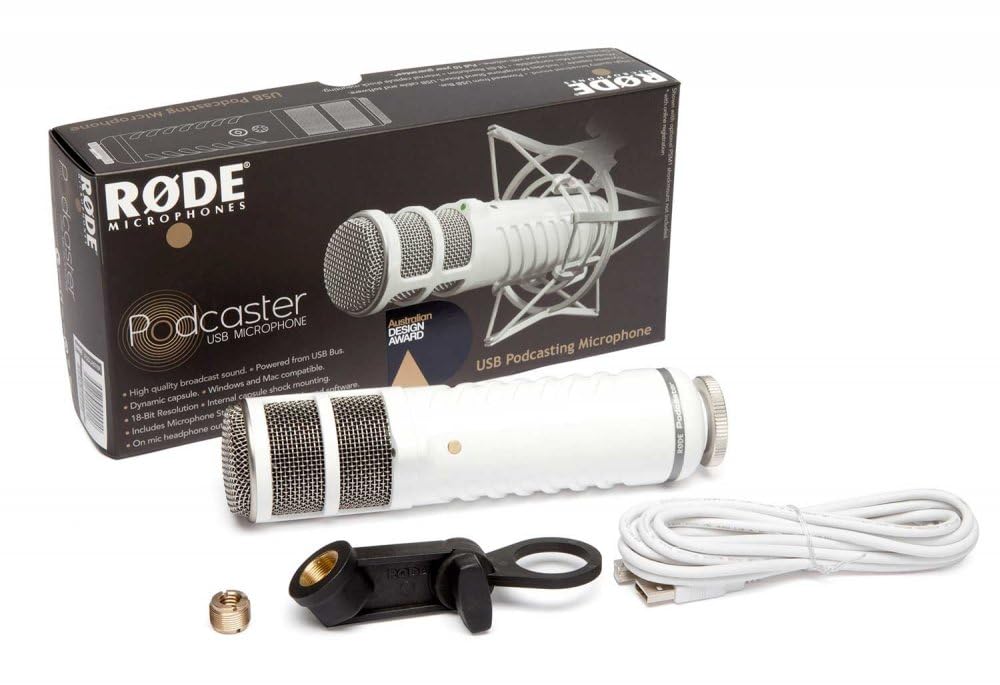 RØDE Podcaster End-address Broadcast Dynamic USB Microphone for Podcasting, Streaming, Gaming, and Voice Recording