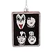 Kurt Adler Glass KISS Poster Ornament, 4.25-Inch